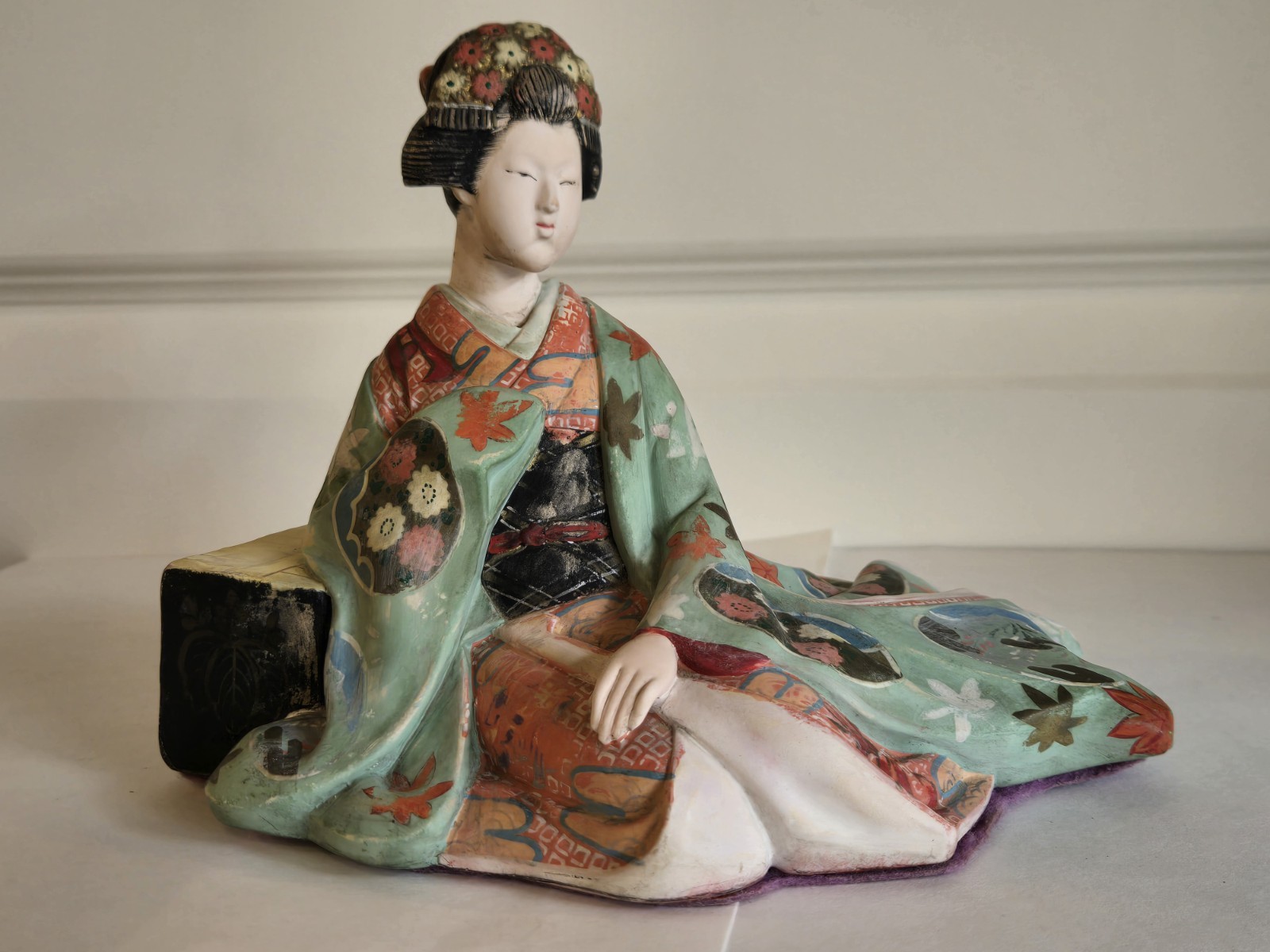 Vintage Japan Ceramic Figure Shunga Art Style Traditional Porcelain Collectible