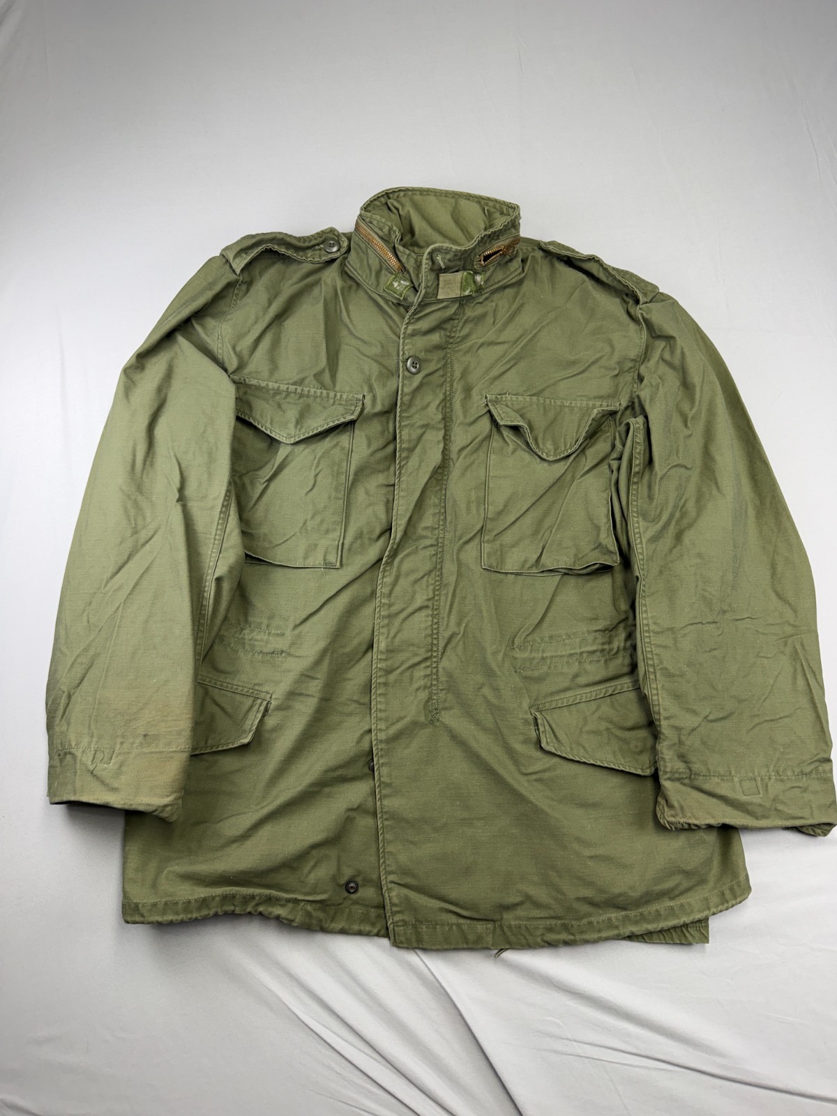 Vintage M65 Field Jacket Medium Green Army Military USA 70s OG 107 Utility
