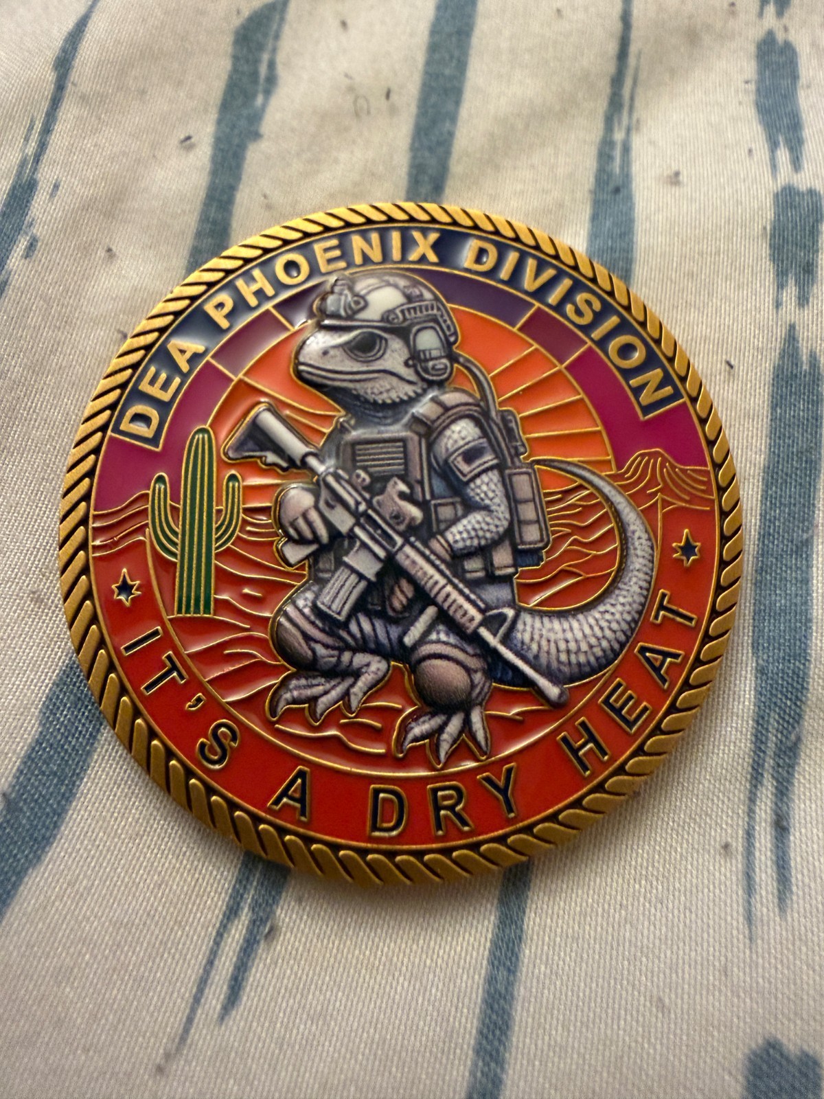 DEA Phoenix Division Dry Heat Challenge Coin Arizona Drug Enforcement Agency