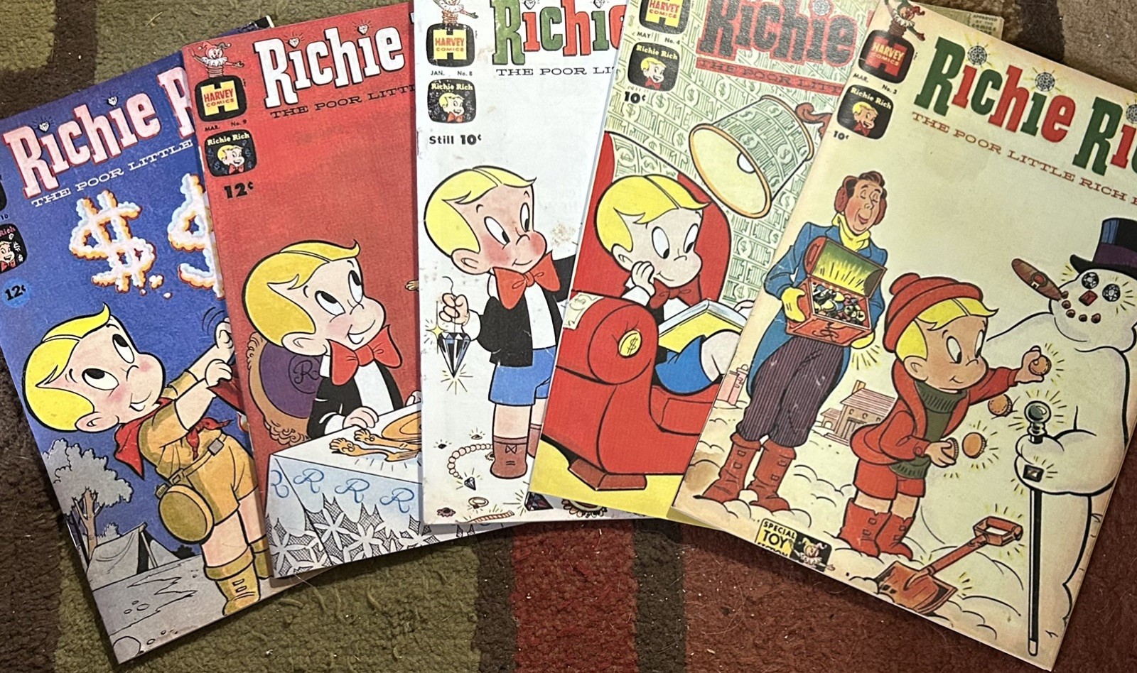 Richie Rich Facsimile Lot: 3 4 8 9 10 Warren Kremer cvr/art Great Placeholders