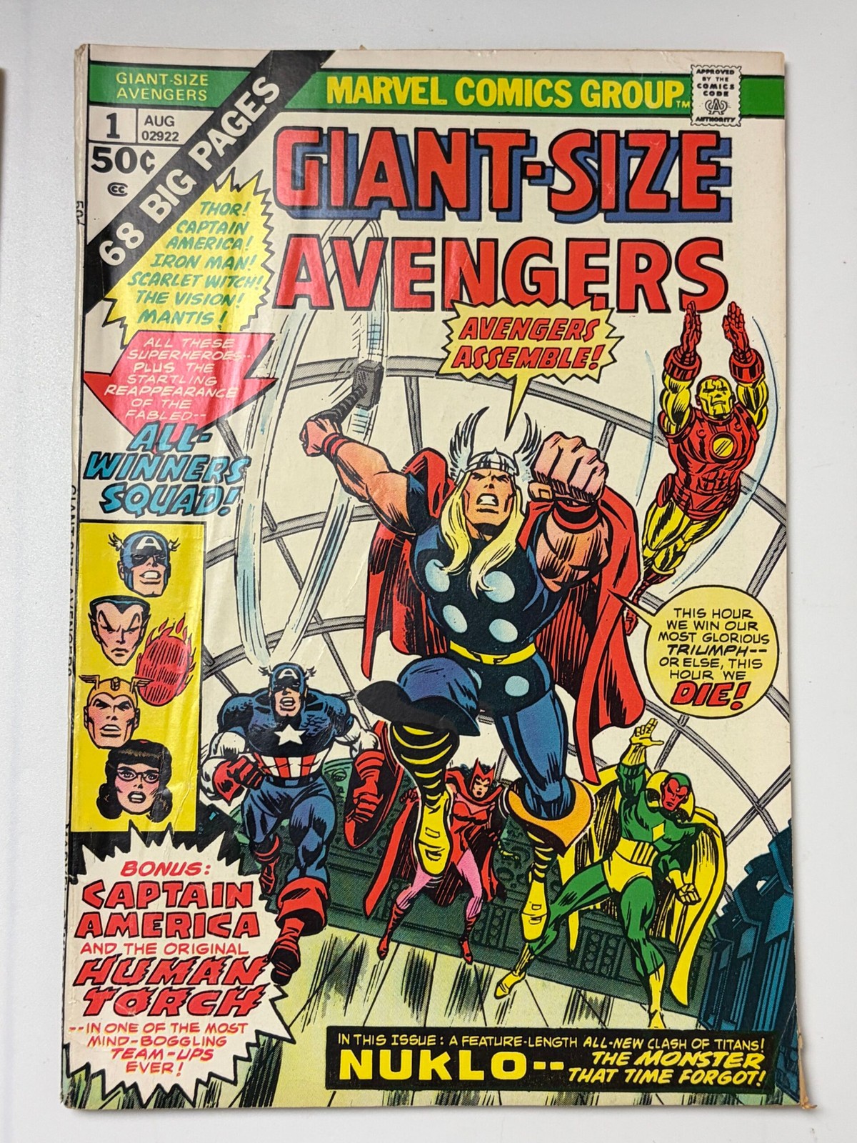 Giant-Size Avengers #1 (1974) in 5.5 Fine - -Unlimited Shipping