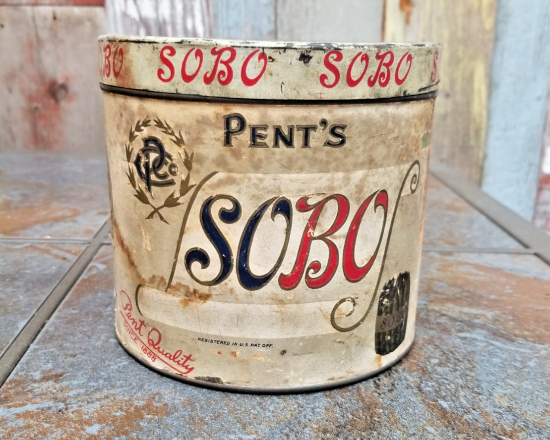 vintage SOBO cigar tin
