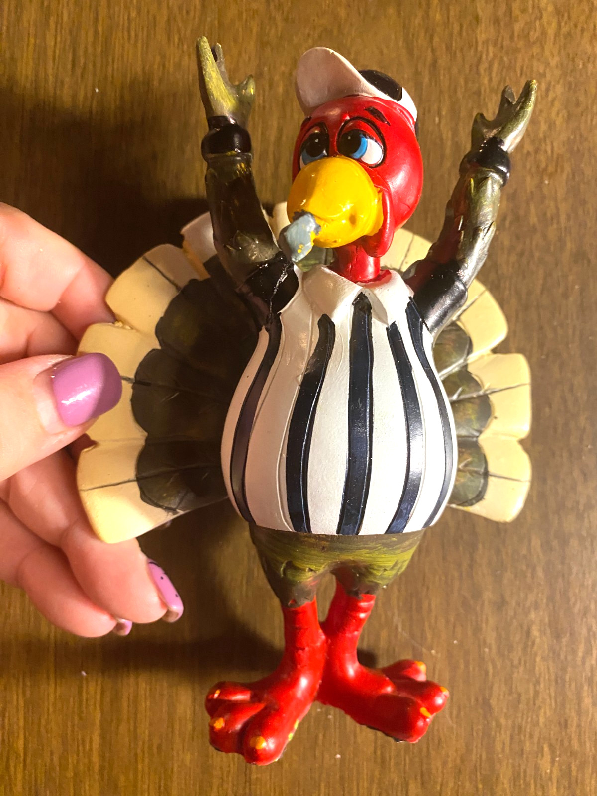 Football Turkey Referee Sports Decor Thanksgiving Robert Stanley 5 3/4