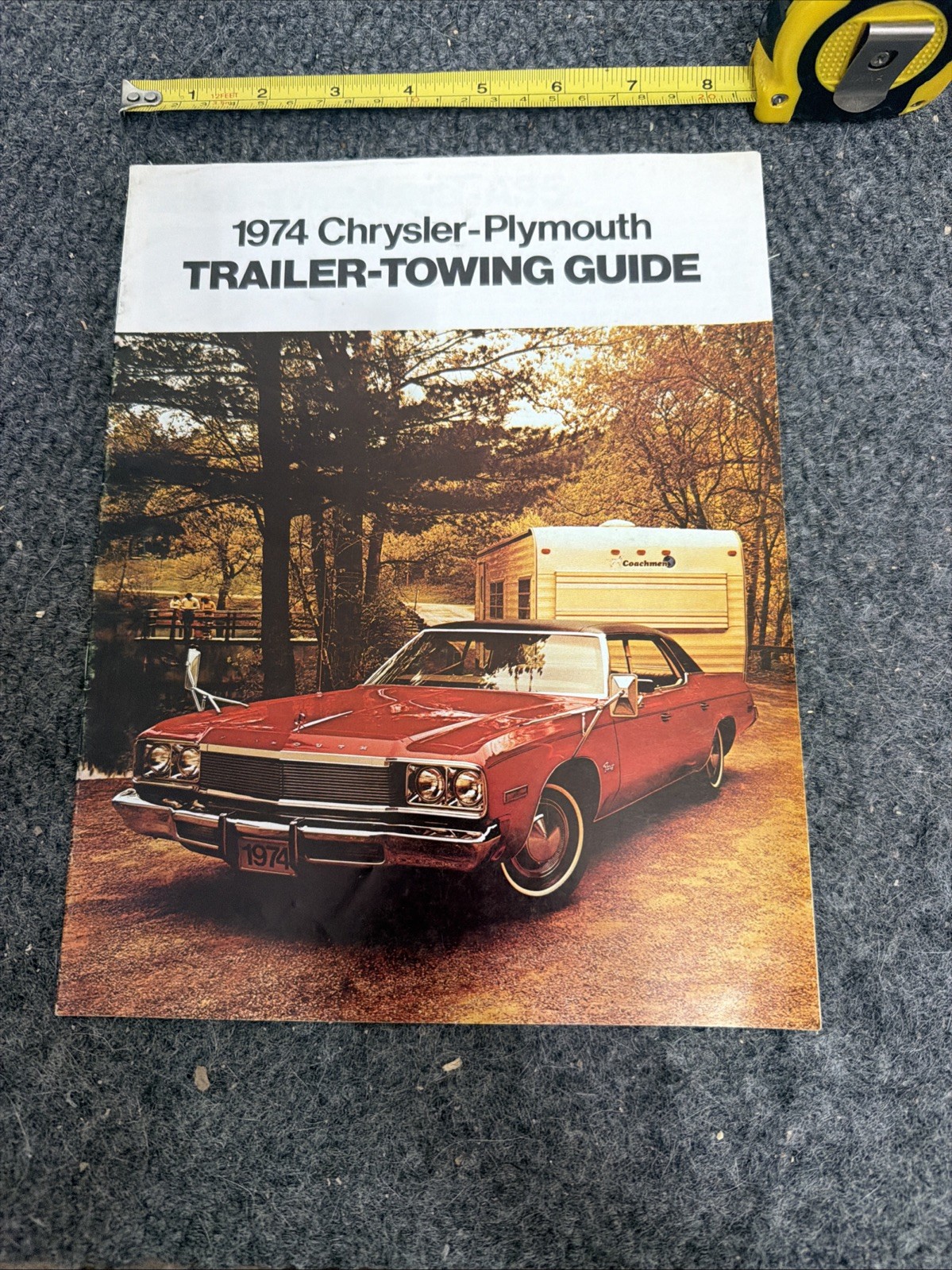 1974 Chrysler Plymouth Trailer-Towing Guide Sales Brochure Original