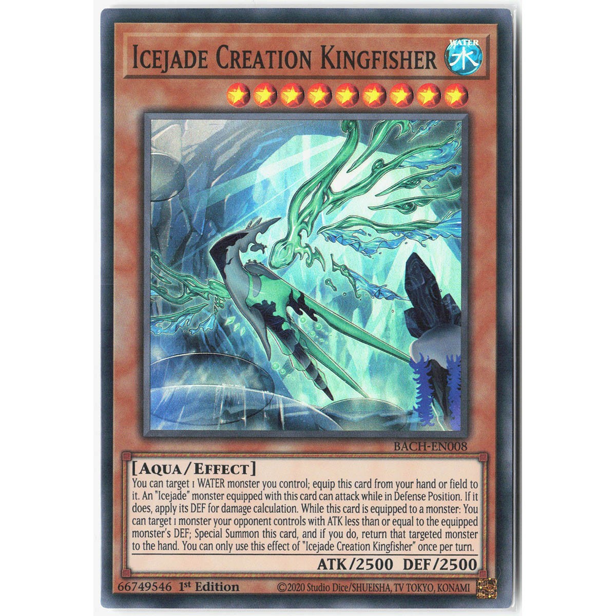 YuGiOh Icejade Creation KingfisherBattle of ChaosBACH-EN008]NM
