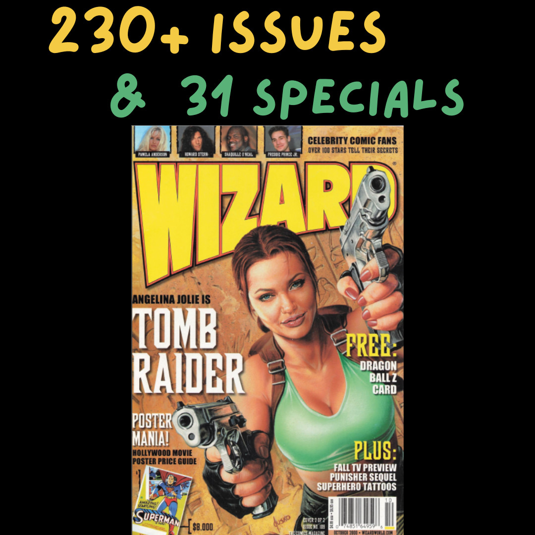Wizard Magazine The Comic About Comic Collection 250+ Issues cbz