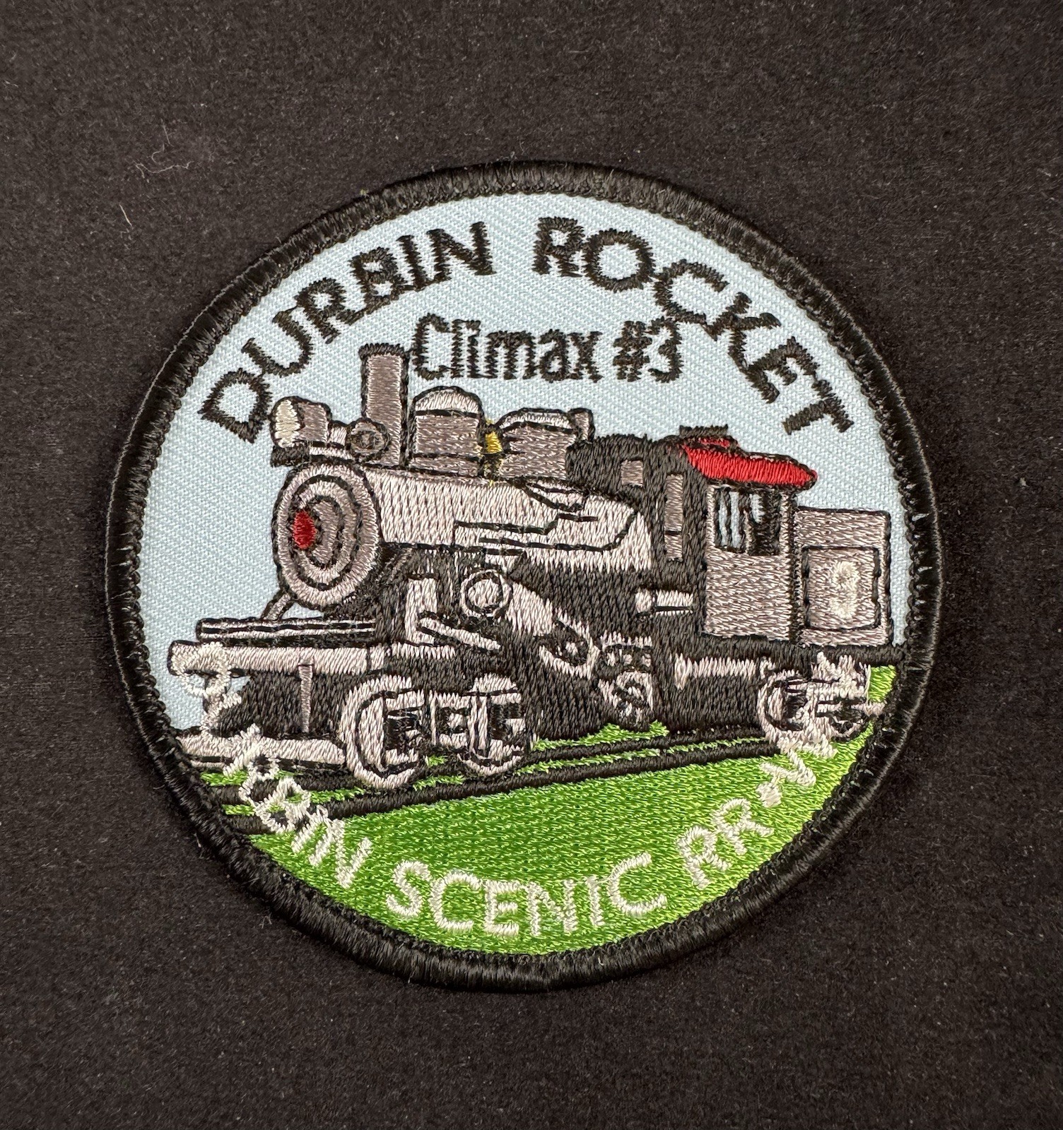 Vintage Durbin Rocket Climax #3 Scenic Railroad Patch