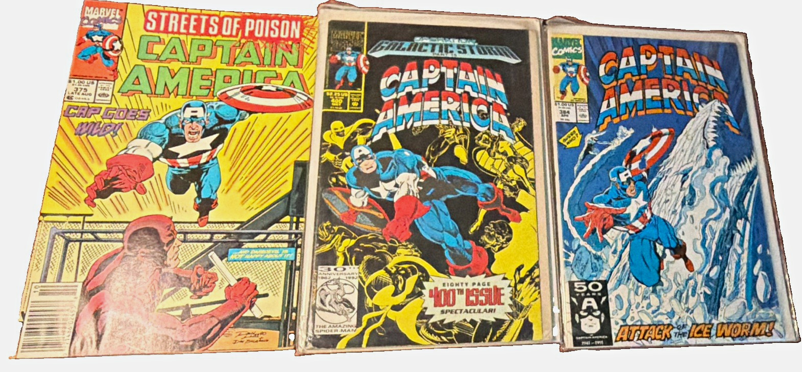 Marvel Captain America Mixed Lot (3 Comics) Color US Comics Single Issues