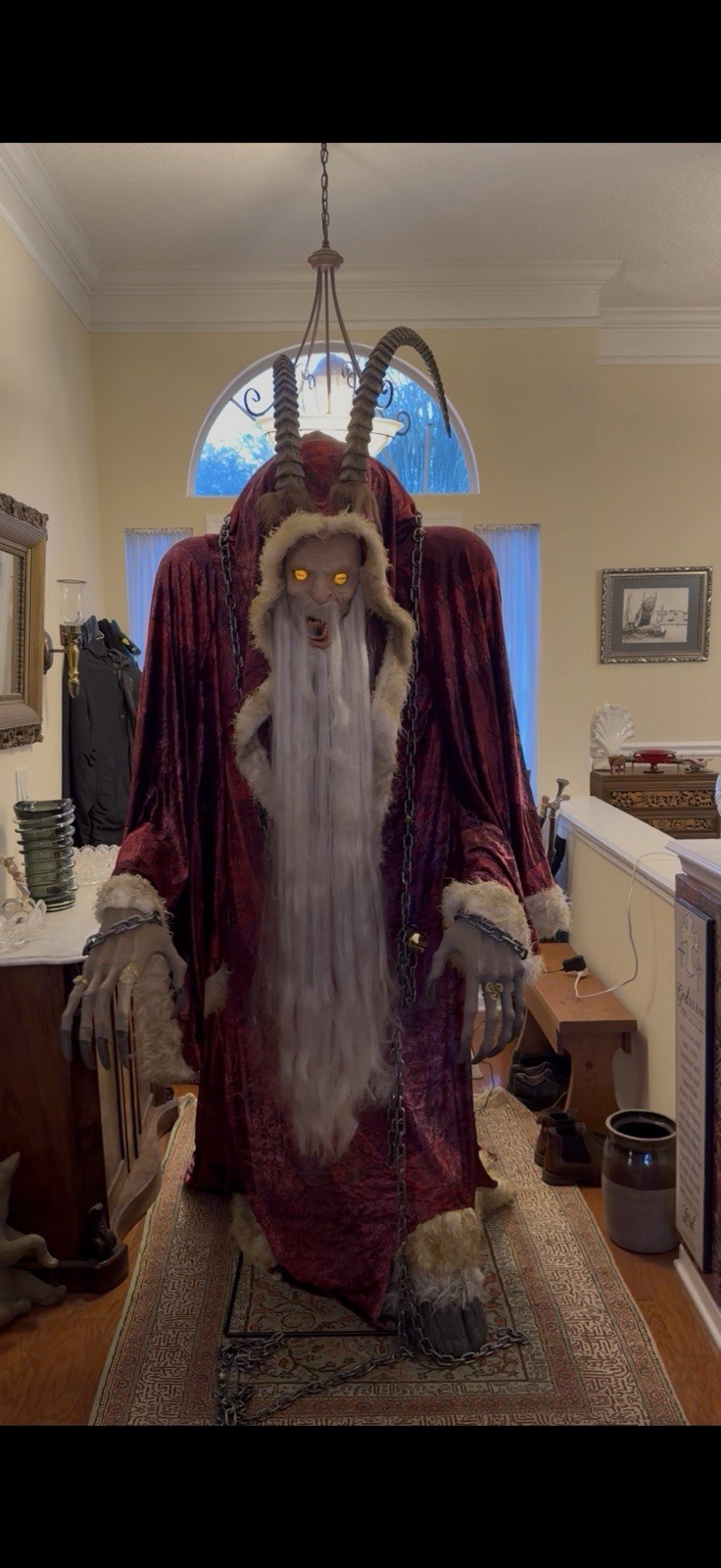 Spirit Halloween 6.5 Ft Krampus Animatronic Works/Pick Up Only/Jacksonville FL