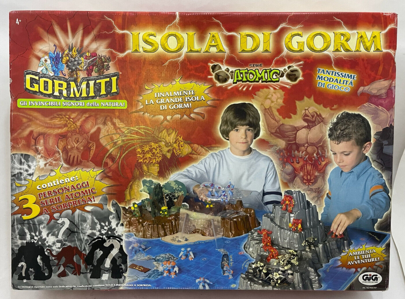GORMITI ISLAND OF GORM new ATOMIC SERIES complete first buckets GIG playset old
