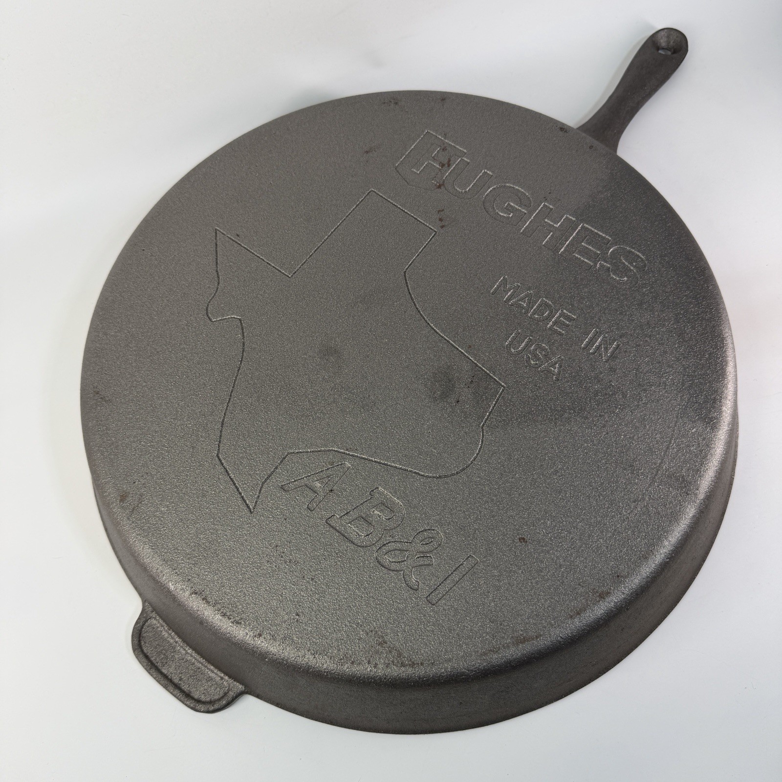 Vintage AB&I #15 Cast Iron Skillet USA 15'' Texas Lone Star State Heavy American