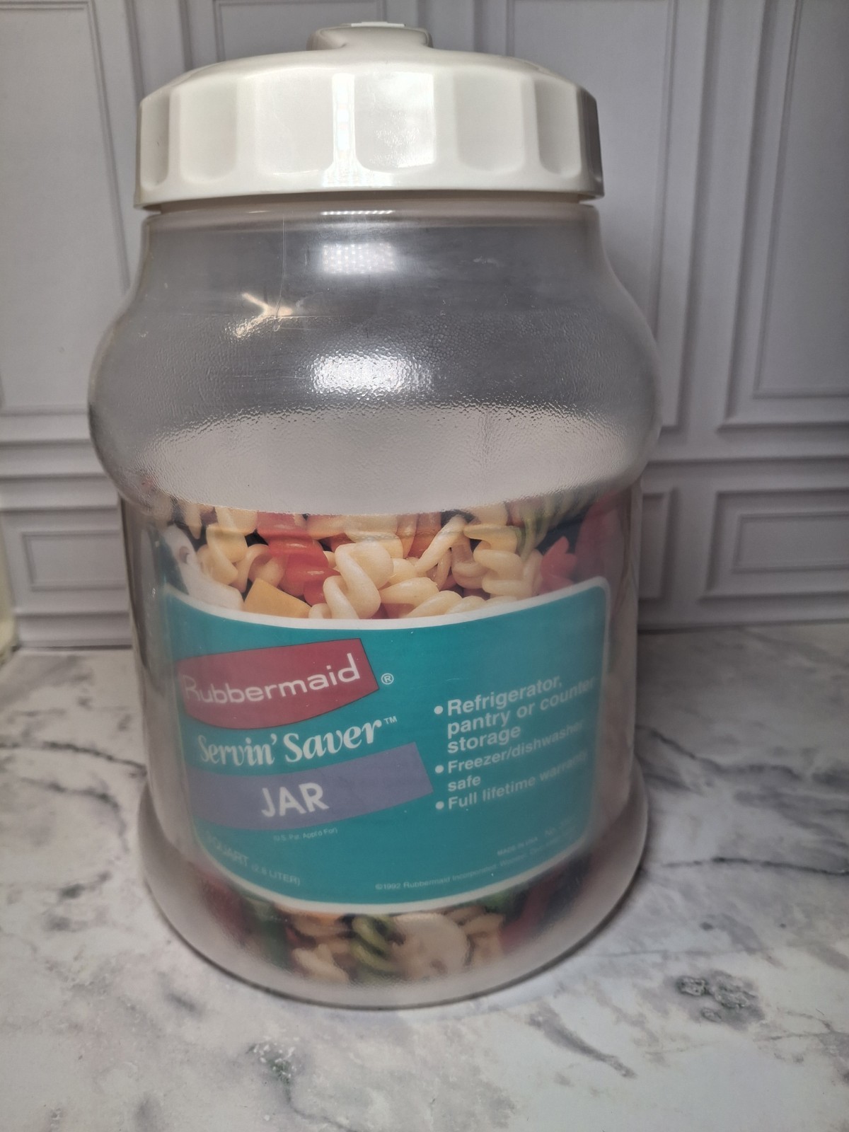 New Vintage 1992 Rubbermaid Servin Saver Jar Conatainer 3 Quart No 3101 NOS