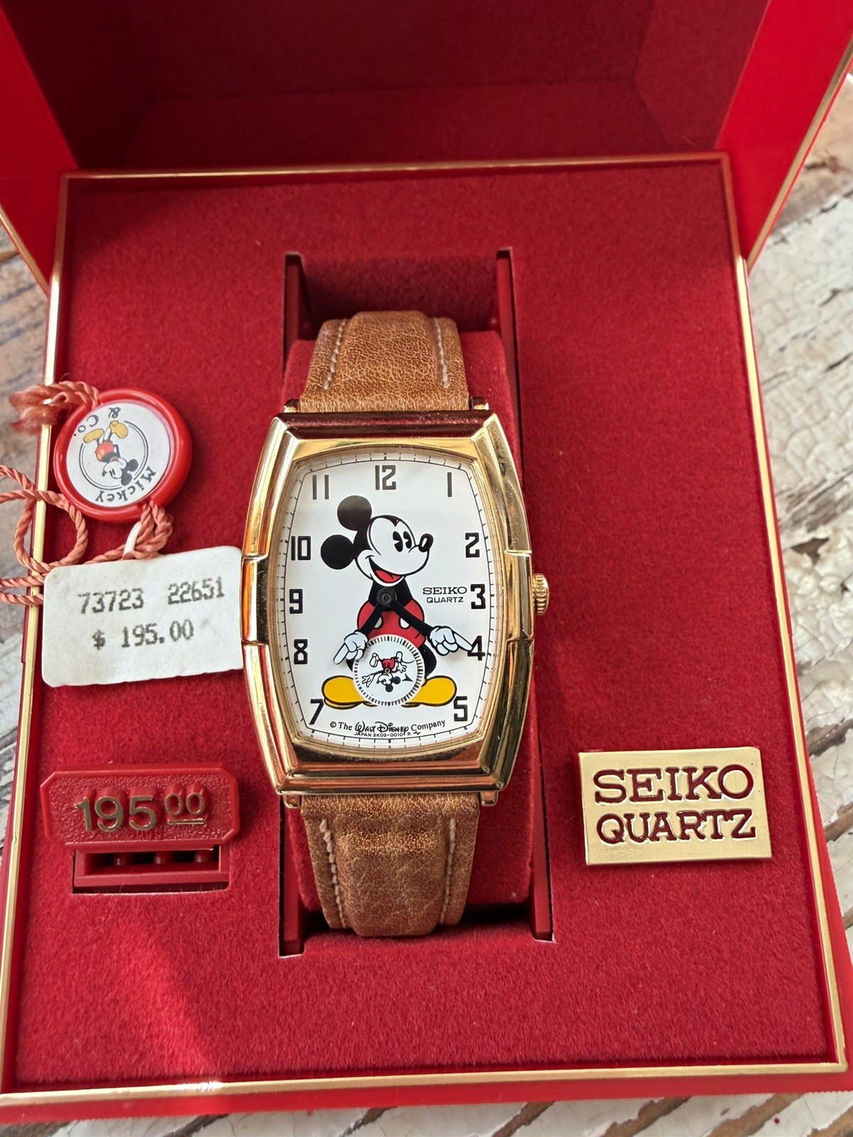 New Vintage 1987 Disney Seiko Mickey Mouse Watch 60th Anniversary Edition