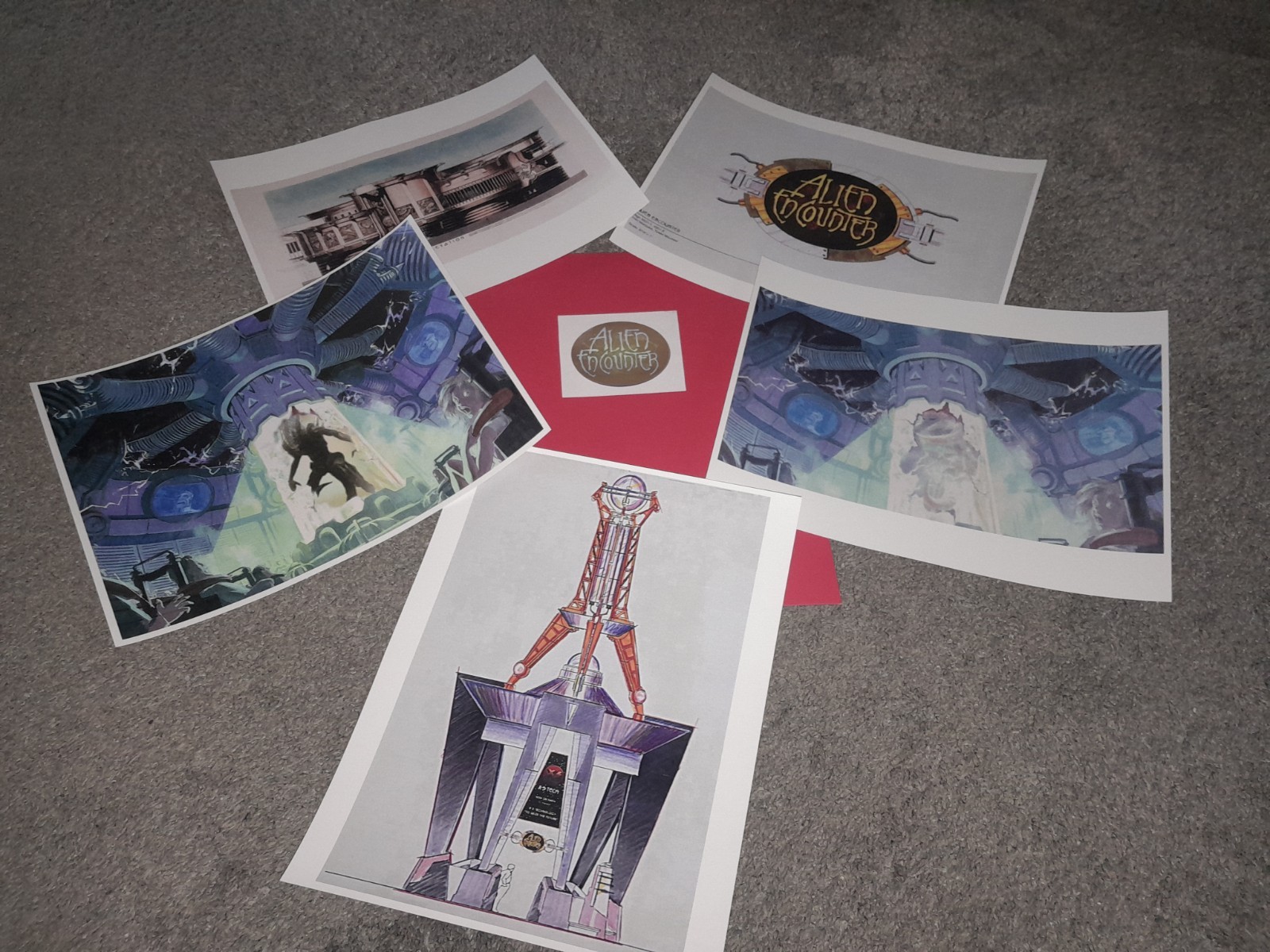 ALIEN ENCOUNTER DISNEY WORLD SPECIAL EVENT ARTWORK SET