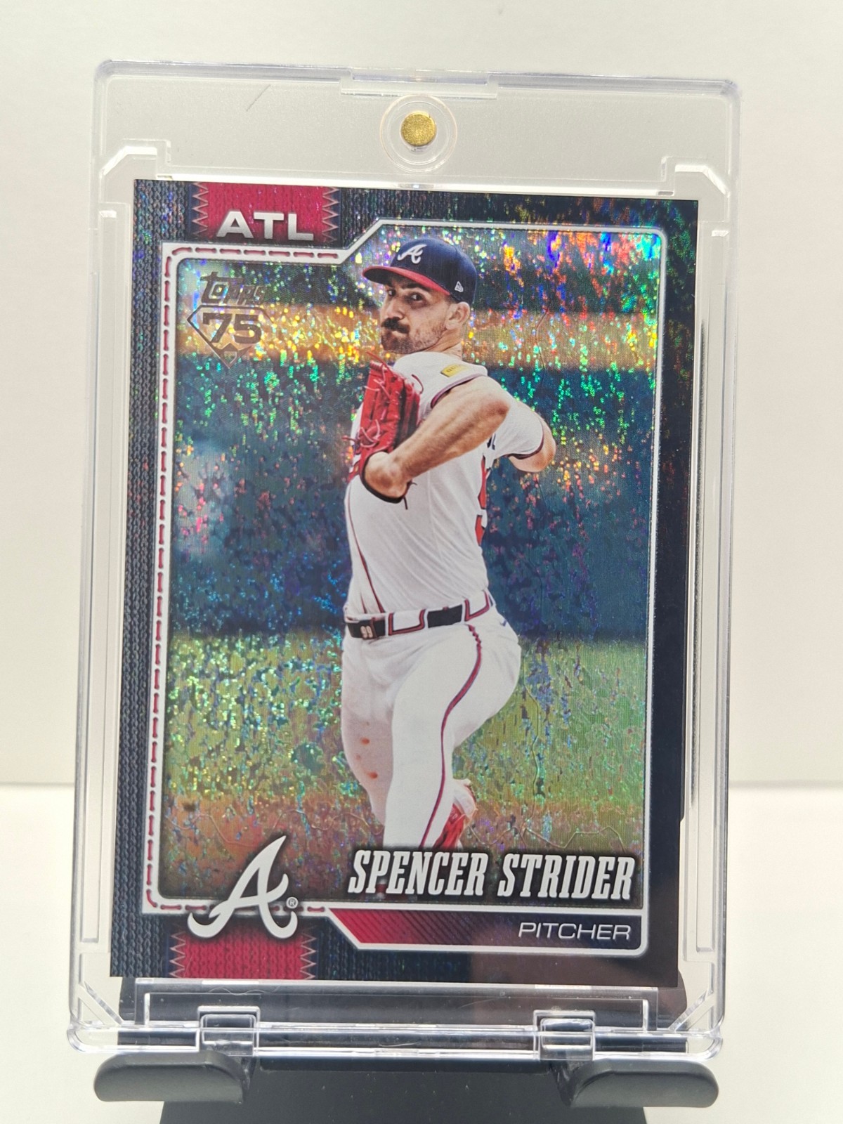 2026 Spencer Strider, Topps, Black Sand Glitter, 05/10, #79