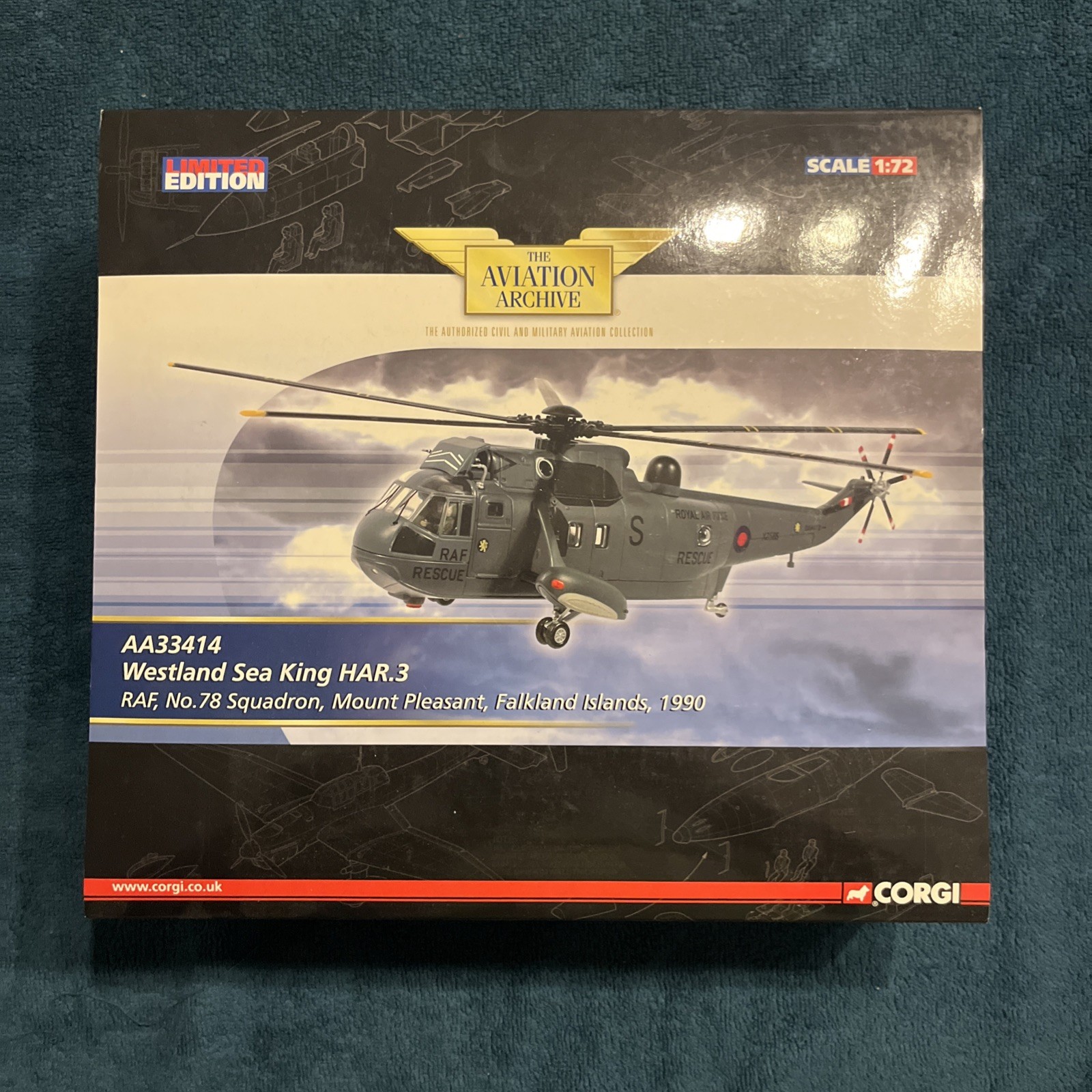 Corgi Aviation Archive Falklands Islands 1990 Westland Sea King HAR.3