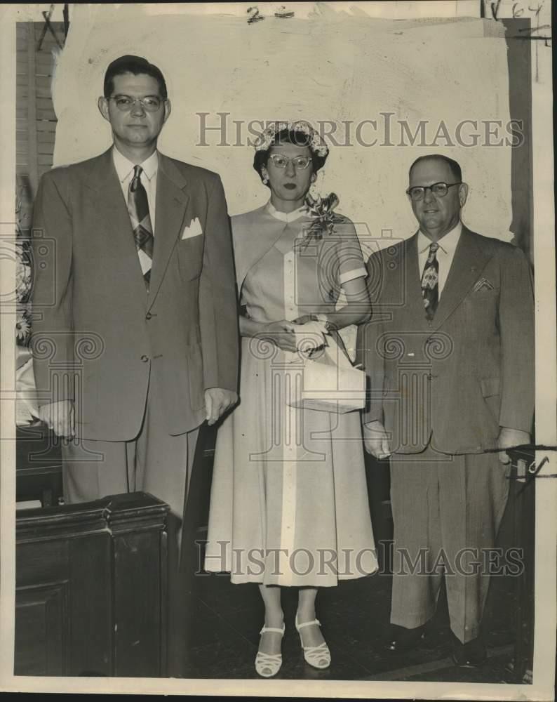 1952 Press Photo Lafayette, Louisiana City Officials Take Oath of Office