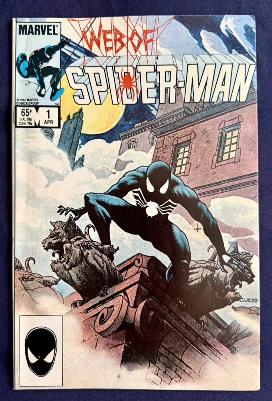 Web of Spider-Man 1 1985 KEY 1st App Vulturions Charles Vess Cover VF