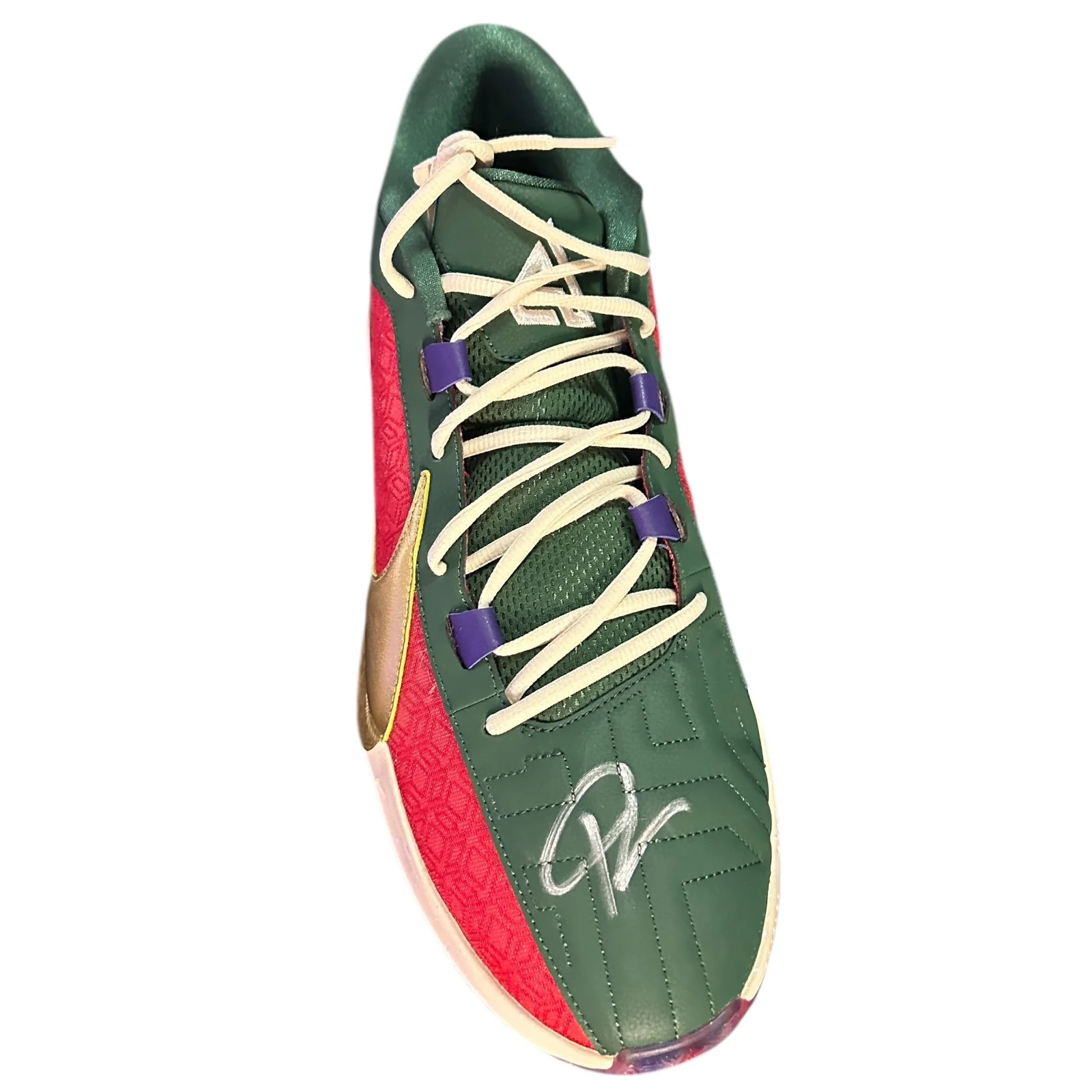 Giannis Antetokounmpo Autographed Game Issued Nike Size 17 Shoe - Beckett