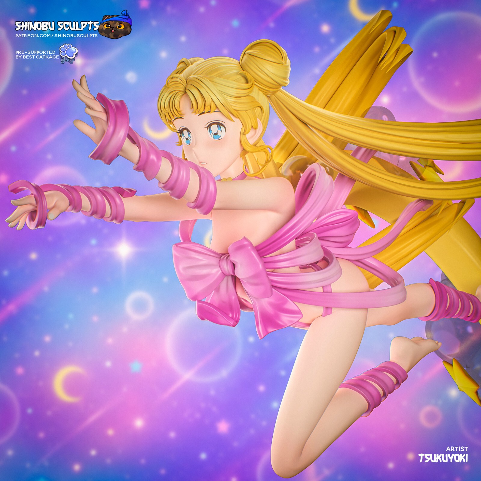 1:8 Usagi Tsukino Sailor Moon Fan Art UNPAINTED High Quality Garage Kit