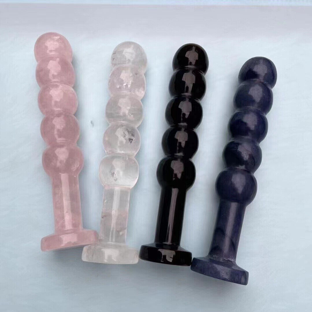 4PC Natural mix Crystal Massage Yoni Wand Healing reiki gem for Gift decor