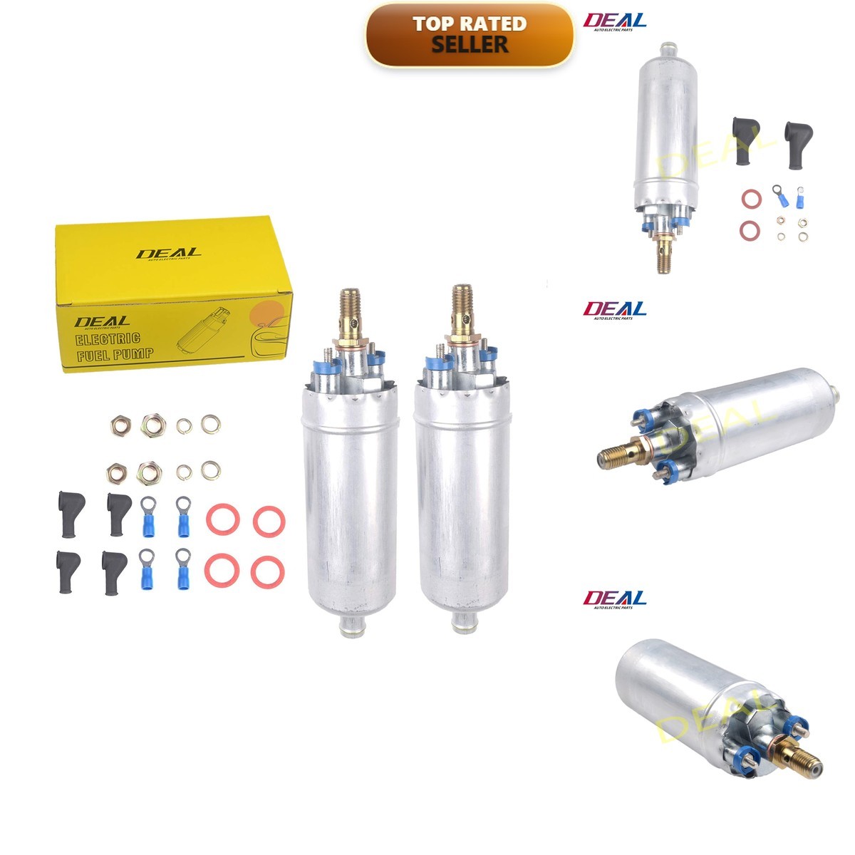 DEAL AUTO ELECTRIC PARTS EFI External Inline Fuel Pump Set of 2