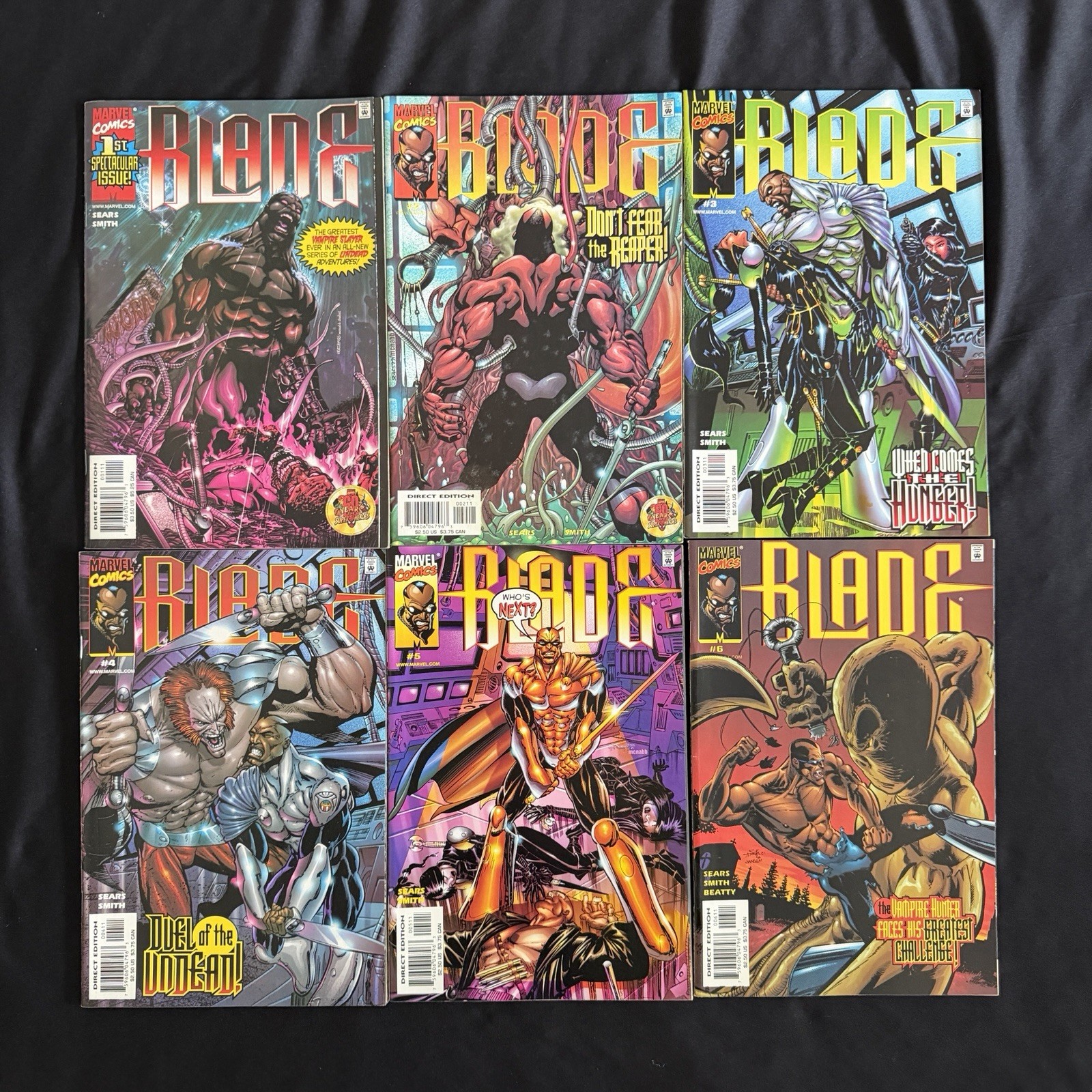 Marvel Comics Blade The Vampire Hunter #1 2 3 4 5 6 NM Complete 1-6 Series  1999