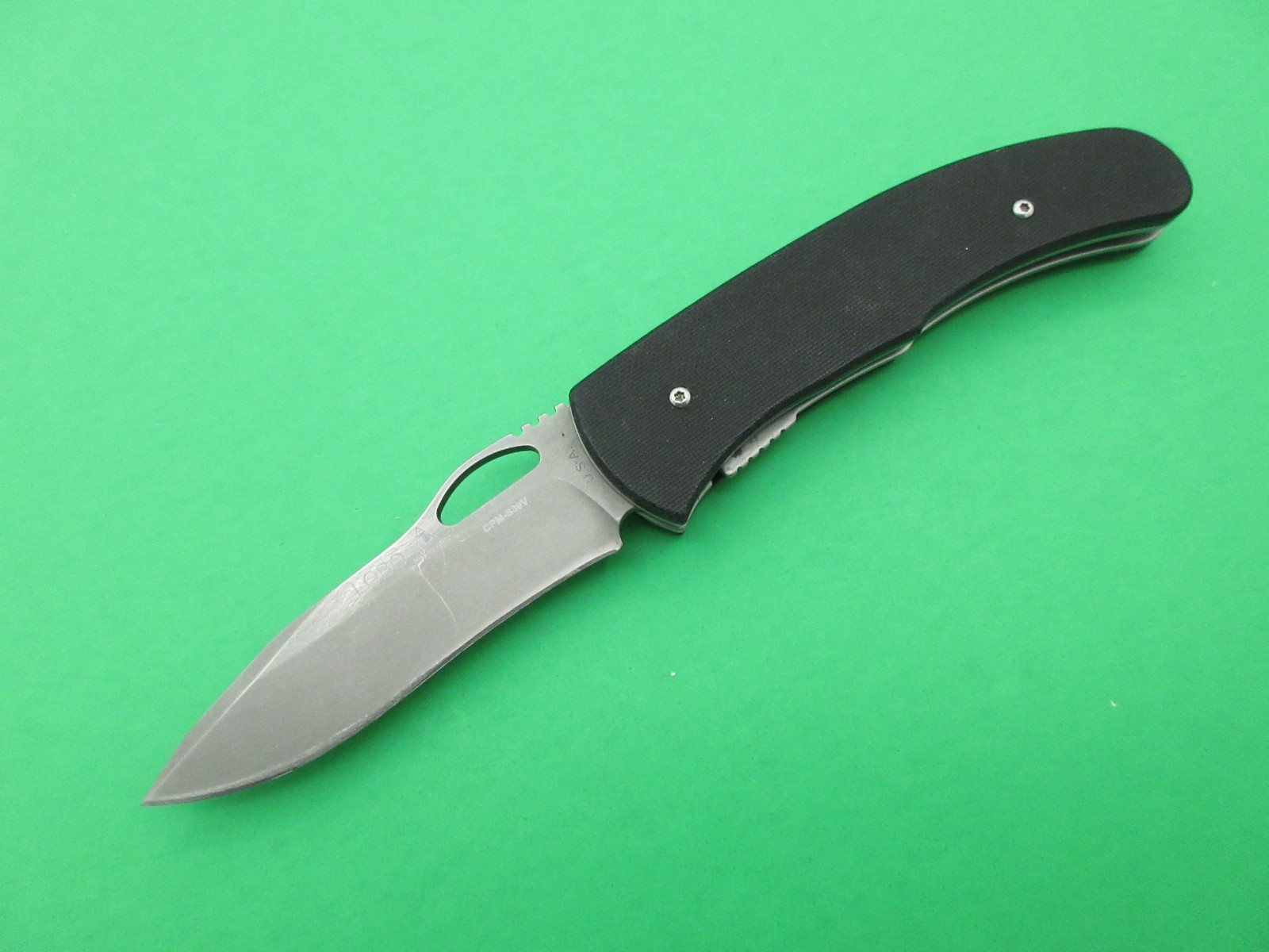 Lone Wolf Knives Lobo CPM-S30V Liner Lock Plain Edge Folding Pocket Knife USA