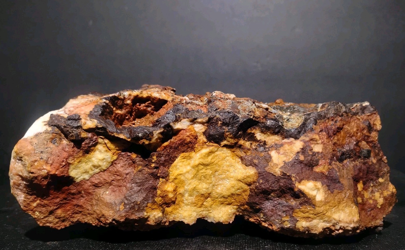 HUGE 8lb Peabody Mine MO Specimen - Barite Hematite & Iridescent Marcasite