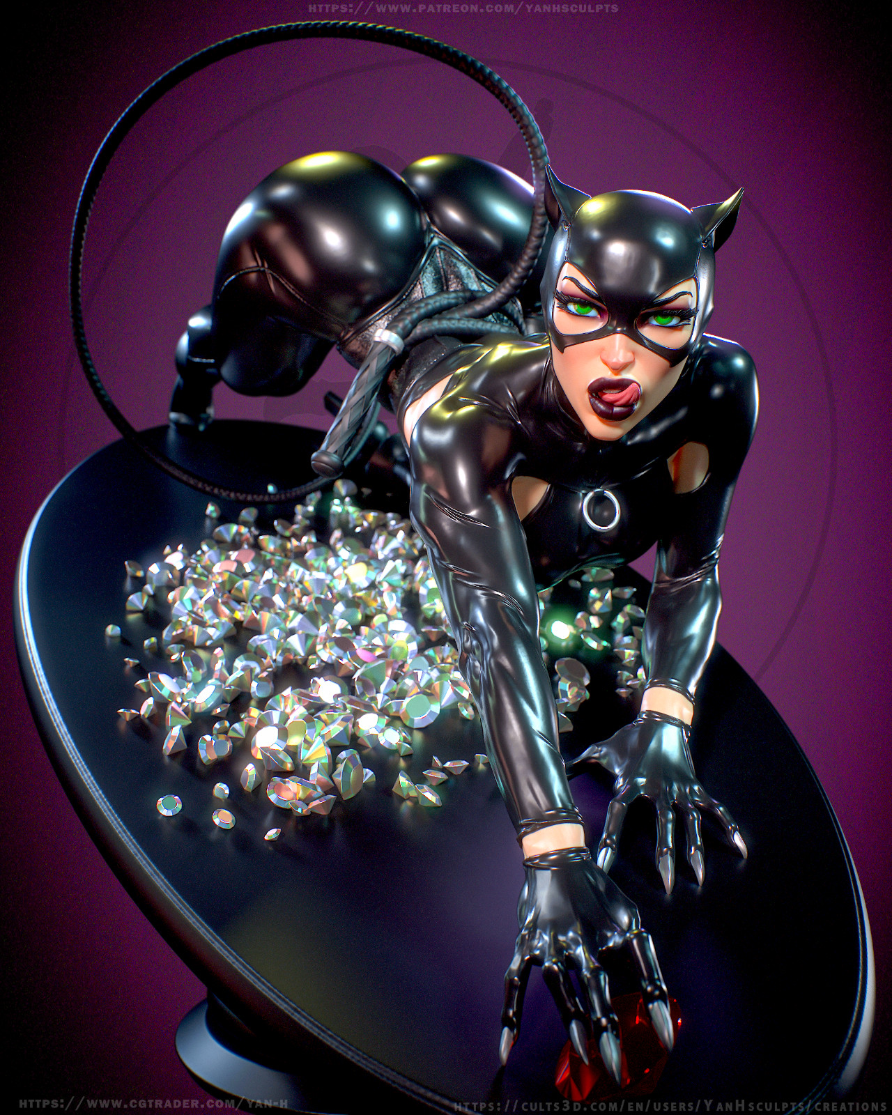 Catwoman 1:6 Scale – Hand-Painted Resin Collector Statue