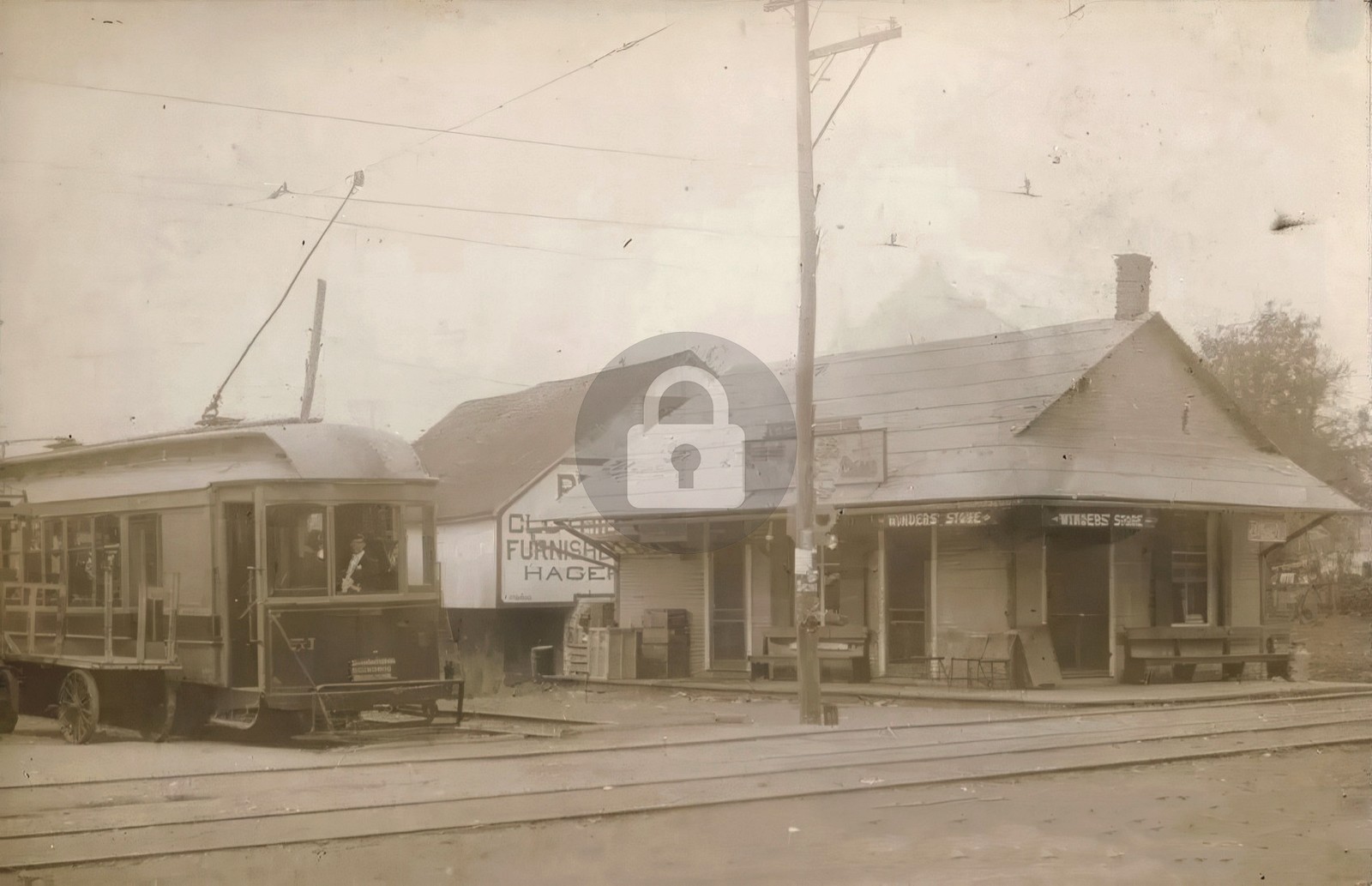 Hagerstown & Frederick Railway Trolley Hagerstown MD RPPC Photo Postcard COPY