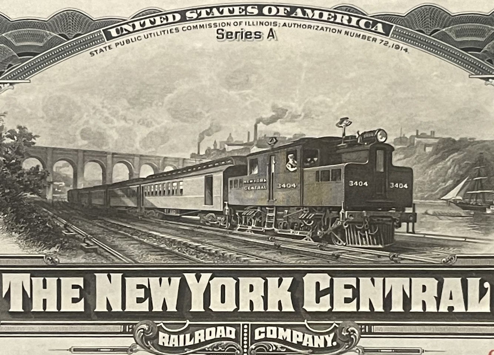 Antique 1913 NY Central Railroad Gold Bond 🚂 $1000 Consolidation Mortgage