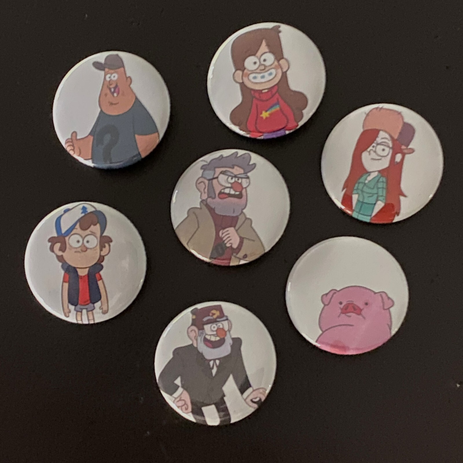 Gravity Falls Button 7-Pack Cartoon Pines Disney Stan