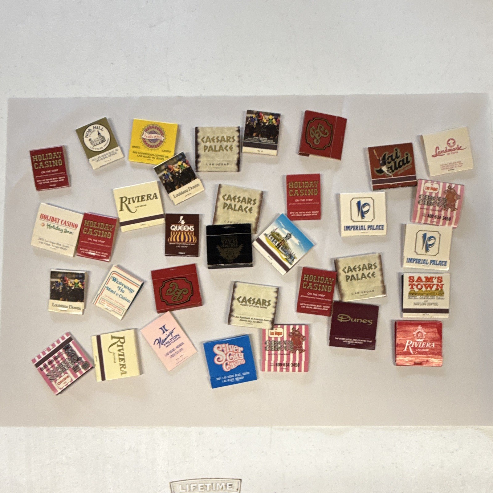 Vintage Las Vegas Casino Matchbook Lot Caesars Palace Riviera Dunes Sam\'s Town