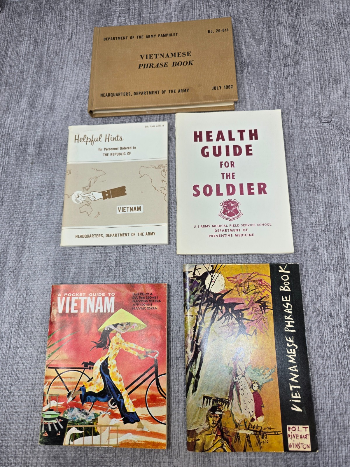 Vietnam War Vietnamese Phrase Book Lot Culture Guides Army DOD