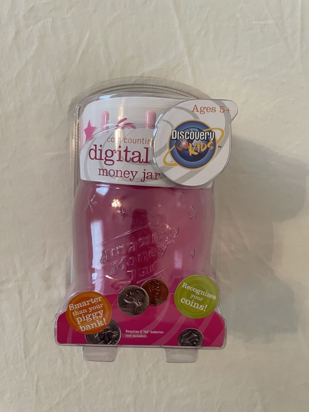 Discovery Kids Digital Money Coin Jar Pink 2008 Y2K New NIB BNIB NWT