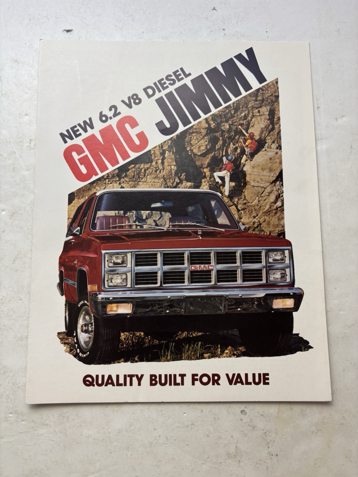 Vintage 1982 GMC Jimmy Diesel sales brochure C K 1500 In Excellent Condition