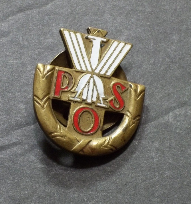 POLAND pre-WW2 Bronze Polish State Sports Badge Original Vintage