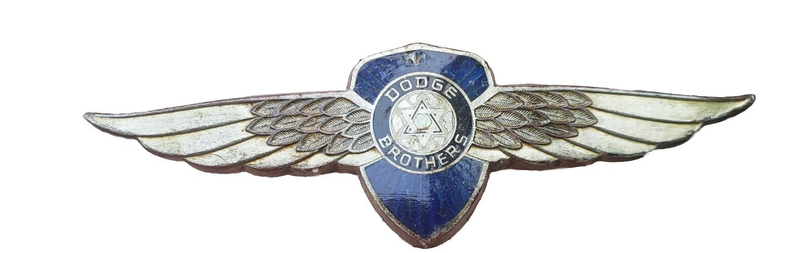 Vintage Dodge Brothers 1930's Trunk Emblem Winged Ornament
