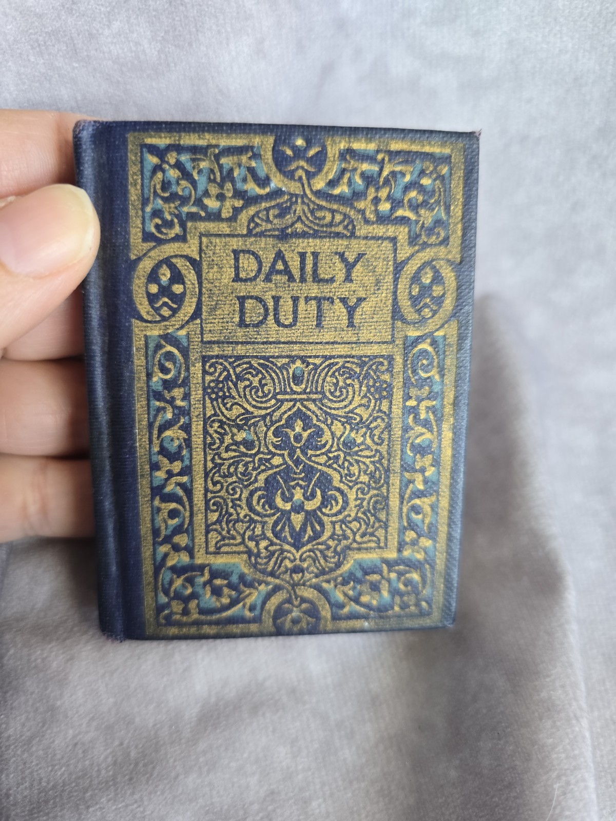 Daily Duty- Morning Devotion For Christians- Antique - Inscription 