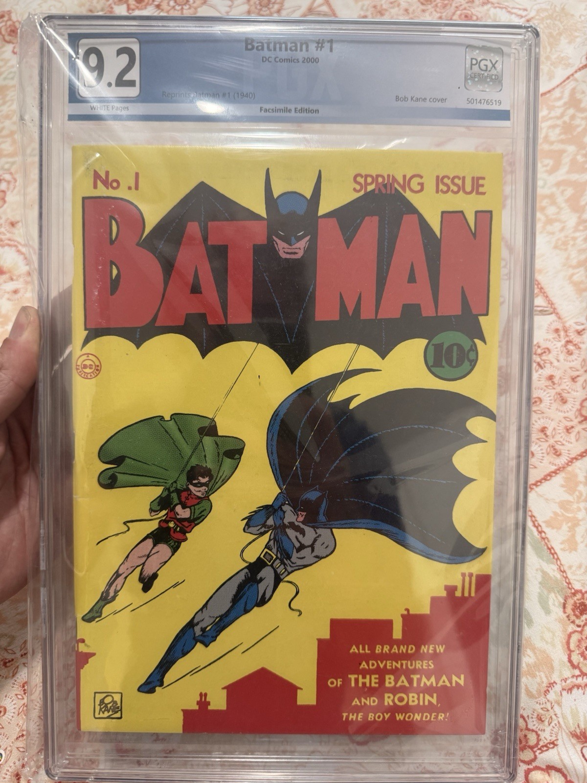 BATMAN #1 PGX  9.2 BOB KANE ART MASTERPIECE EDITION REPRINT 2000