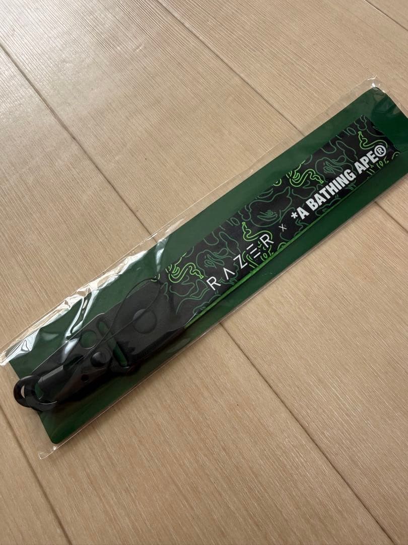 A Bathing Ape BAPE x Razer Collaboration Lanyard Strap Keychain Limited