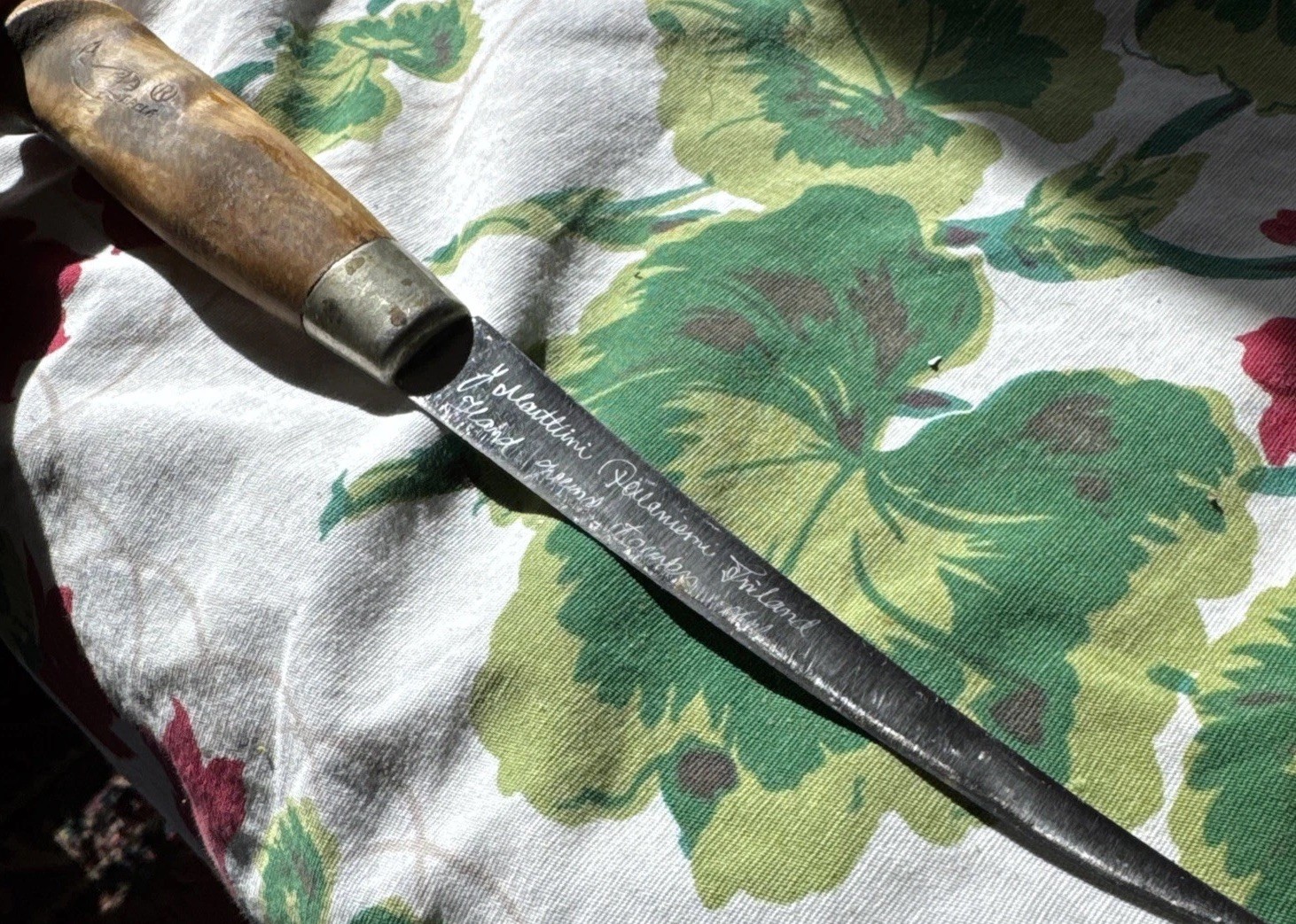 VTG J Marttini 6” Fillet Boning Knife Finland Signed Hand Ground Stainless