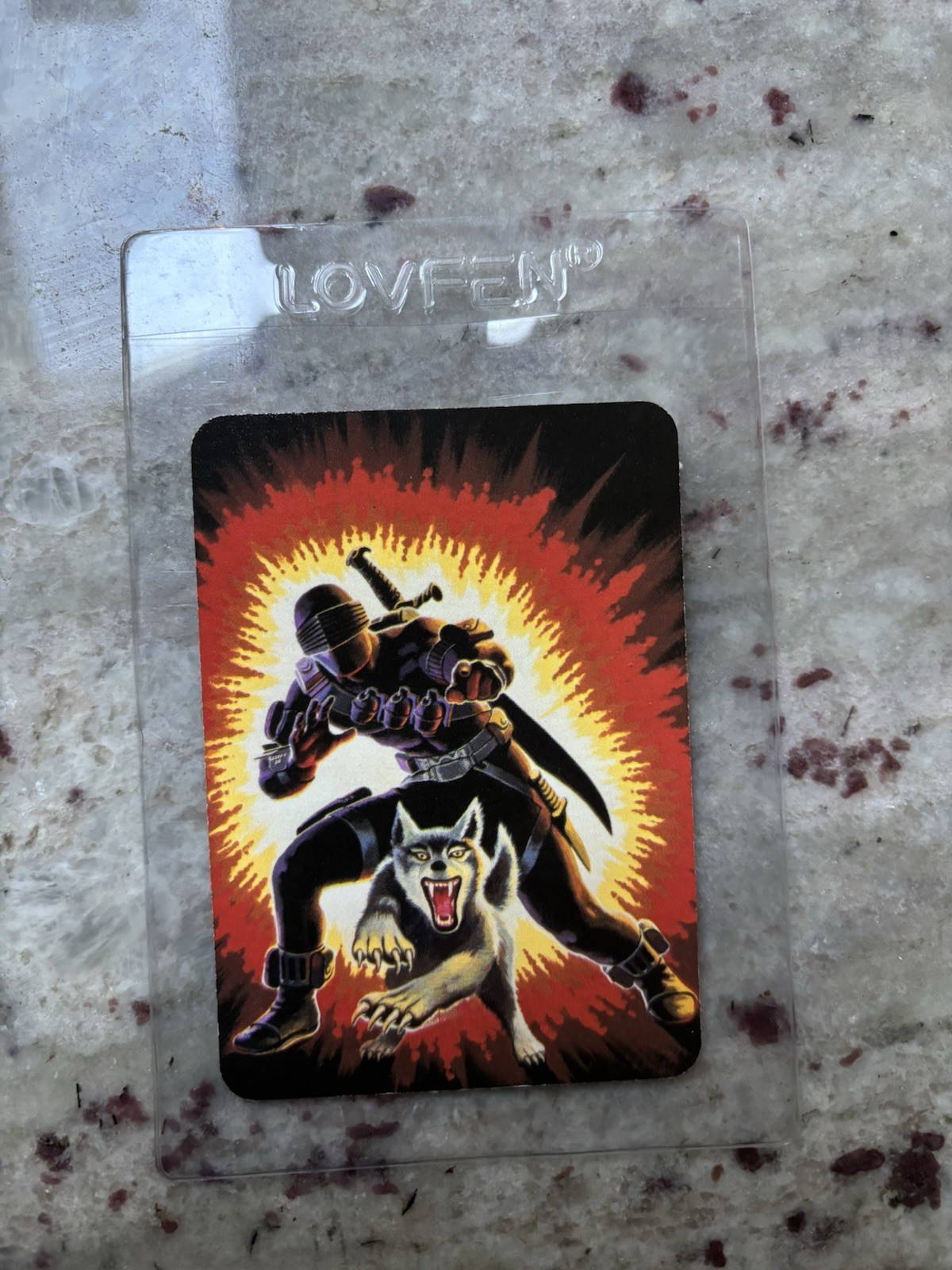 1986 SNAKE-EYES Milton Bradley Hasbro GI Joe Action Card #8 ROOKIE