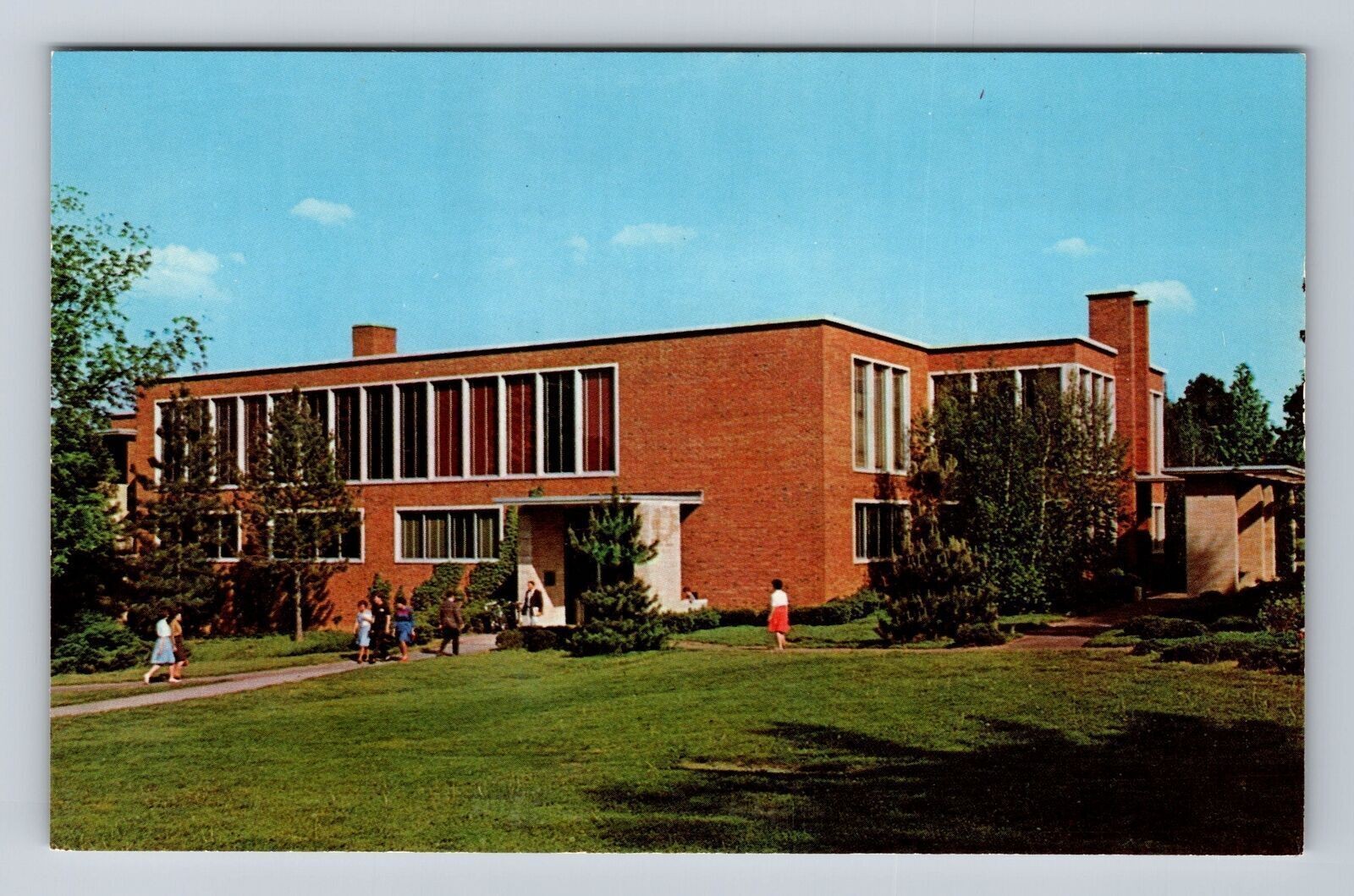 Elsah IL0 Illinois, Marshall Brooks Library, Principia College, Vintage Postcard