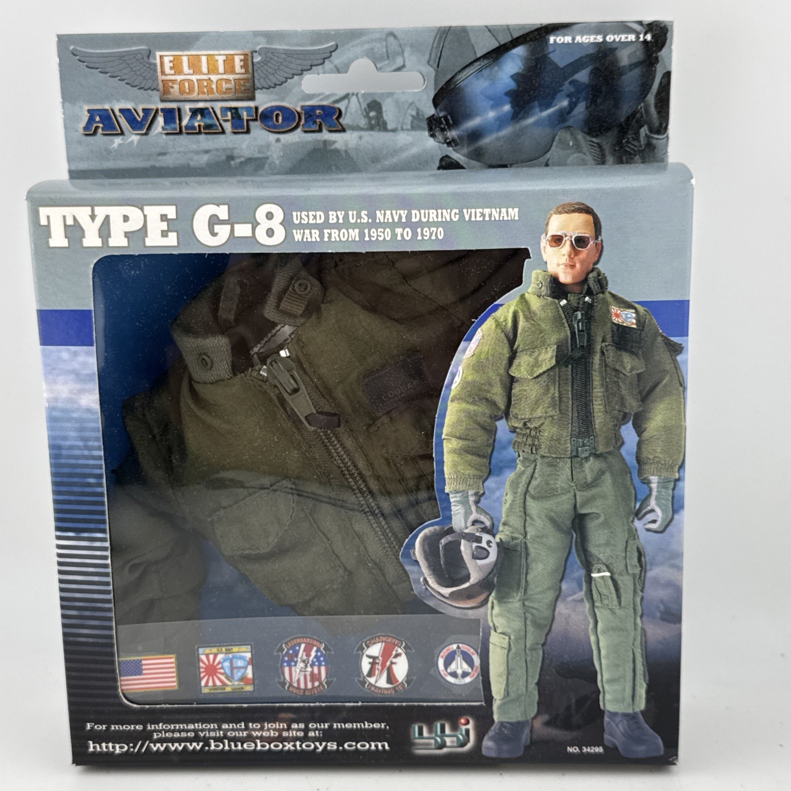 BBI Elite Force Aviator Type G-8 Aviator Flight Jacket 1/6 Scale US Navy Vietnam