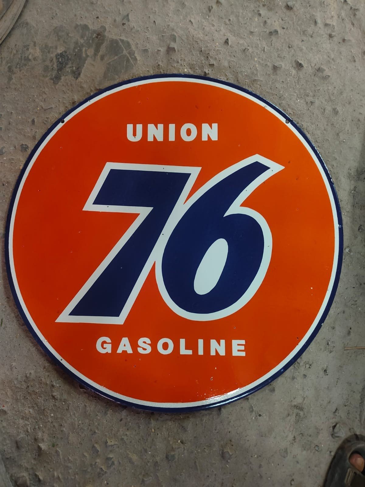 Union 76  Porcelain Enamel Heavy Metal Sign 30  Inches Double Side