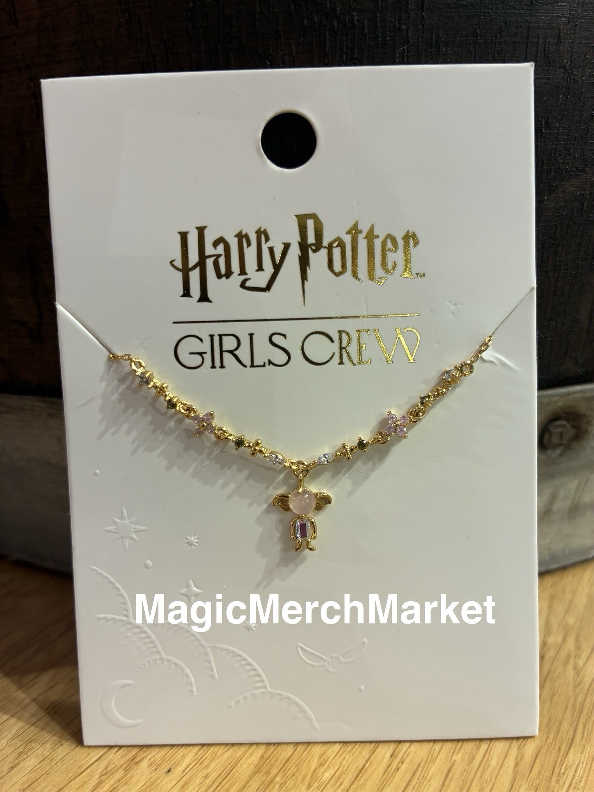Universal Studios Harry Potter Girls Crew Dobby Elf Necklace