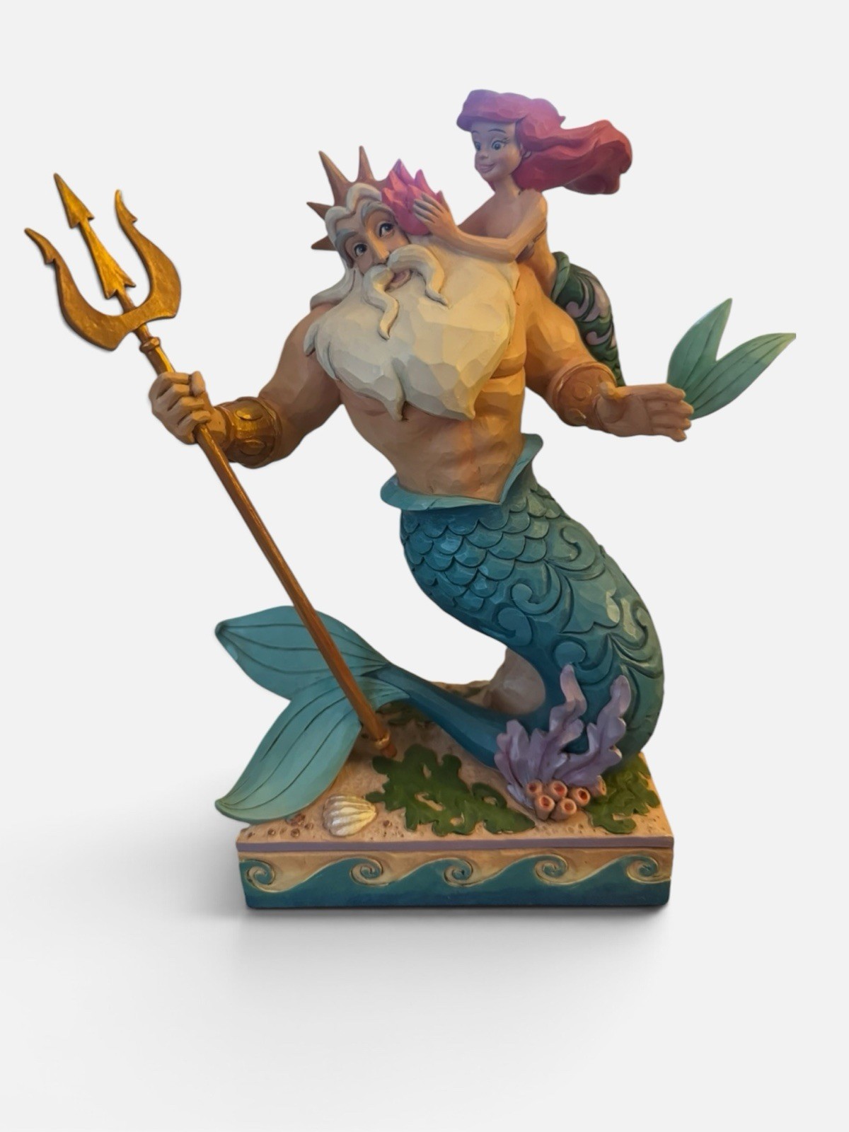 Jim Shore Disney Little Mermaid Ariel King Triton Daddy's Little Princess 405973