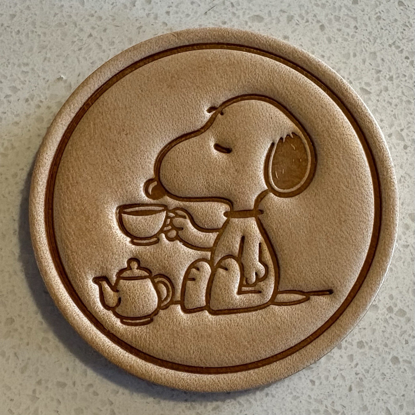 Peanuts Snoopy Leather Patch